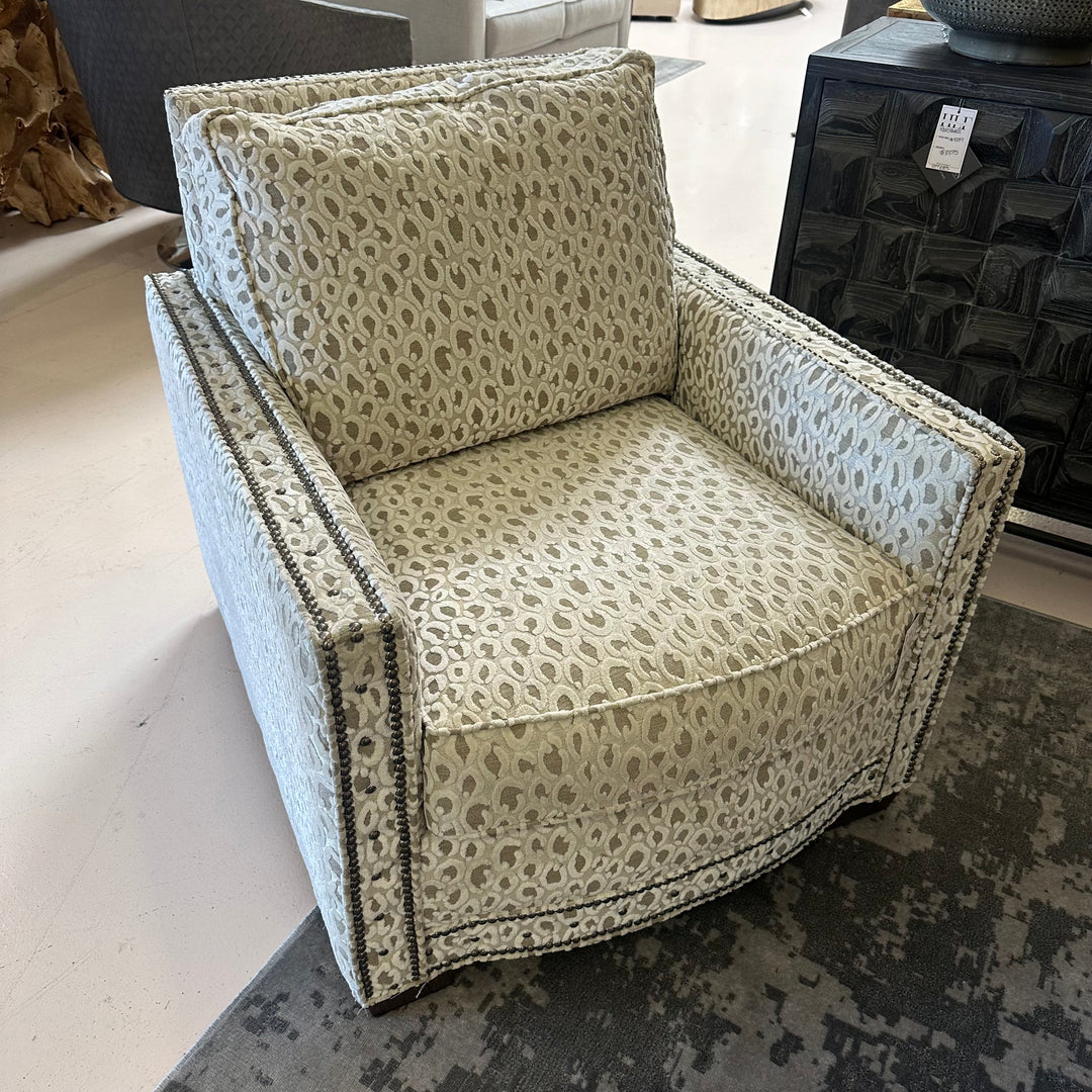 New Paul Robert Cheetah Print Armchair