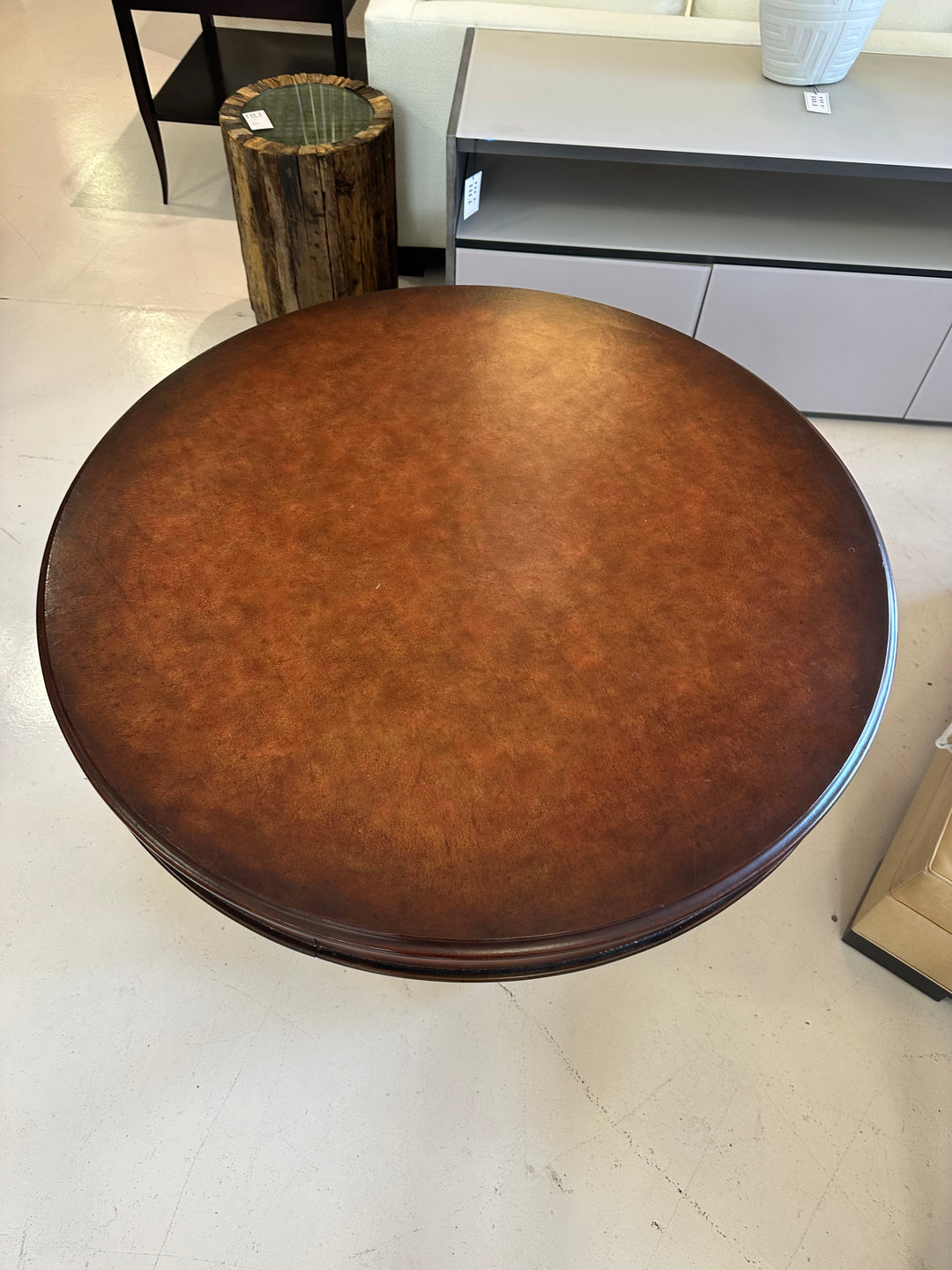 Ralph Lauren Leather Top Centre Table