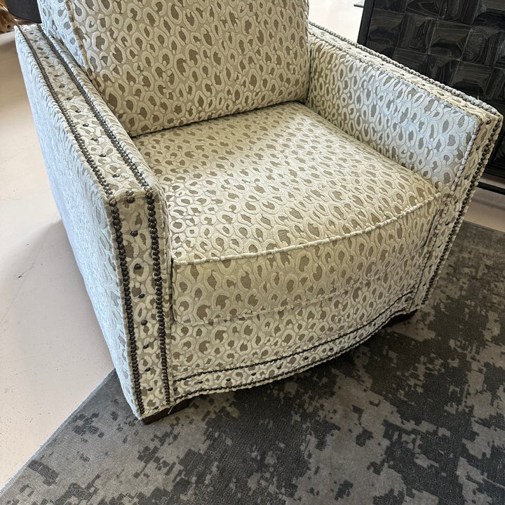 New Paul Robert Cheetah Print Armchair