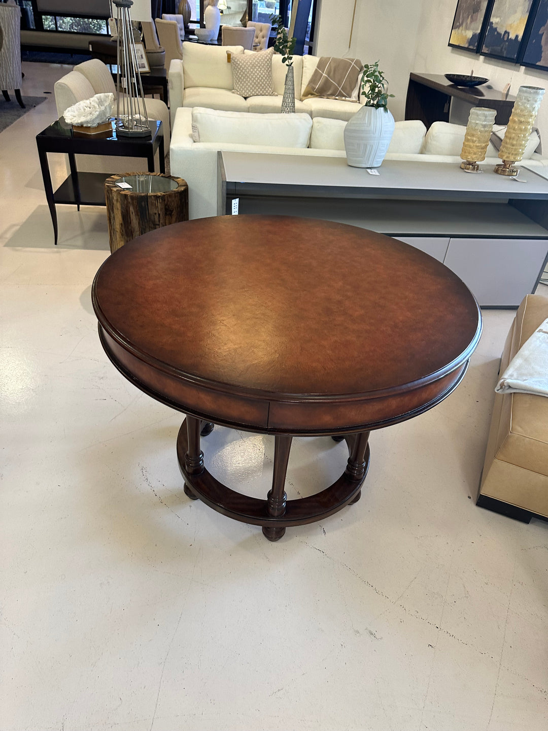 Ralph Lauren Leather Top Centre Table