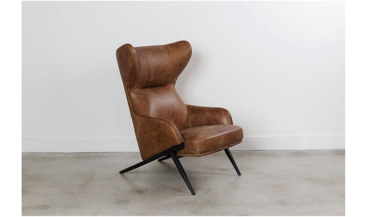 Amos Leather Accent Chair