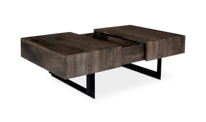 Tiburon Wood Storage Coffee Table