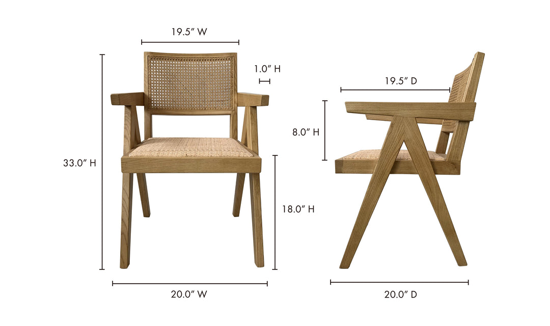 Takashi Natural Dining Chair Set