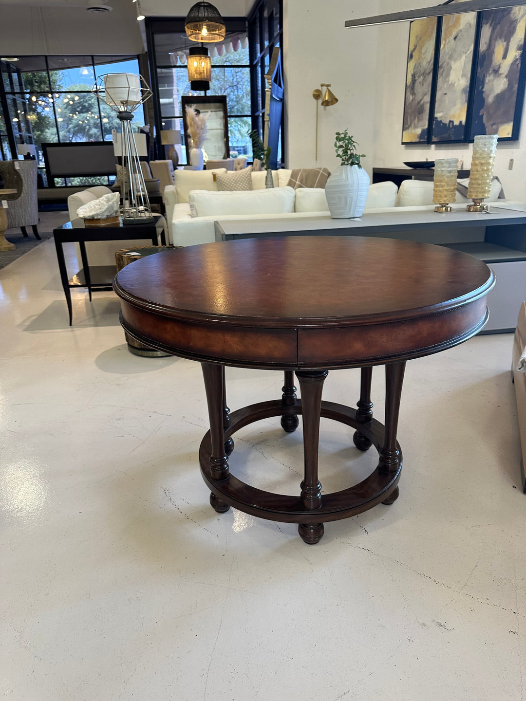 Ralph Lauren Leather Top Centre Table