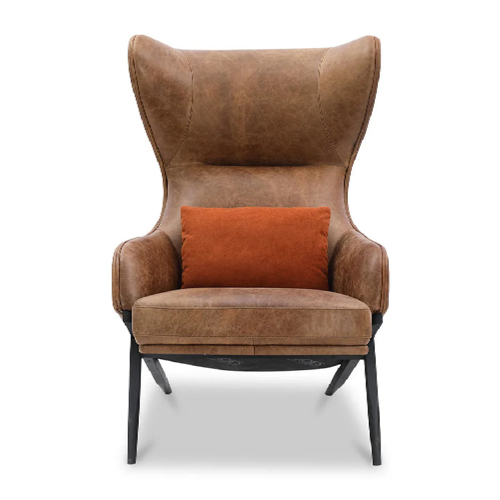 Amos Leather Accent Chair