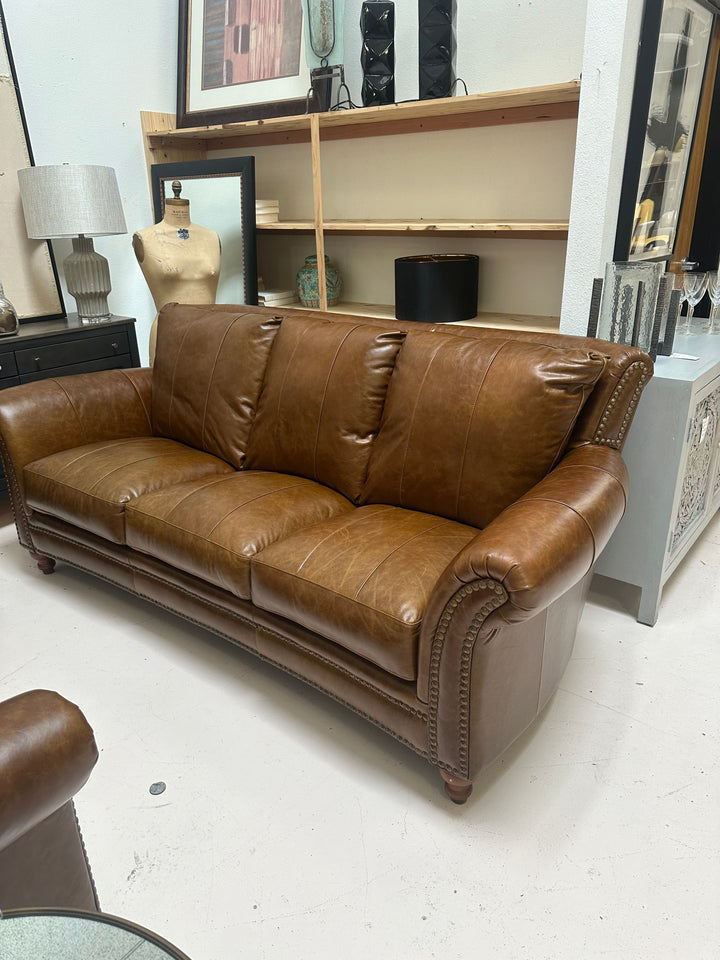 Leather Italia Butler Sofa and Loveseat