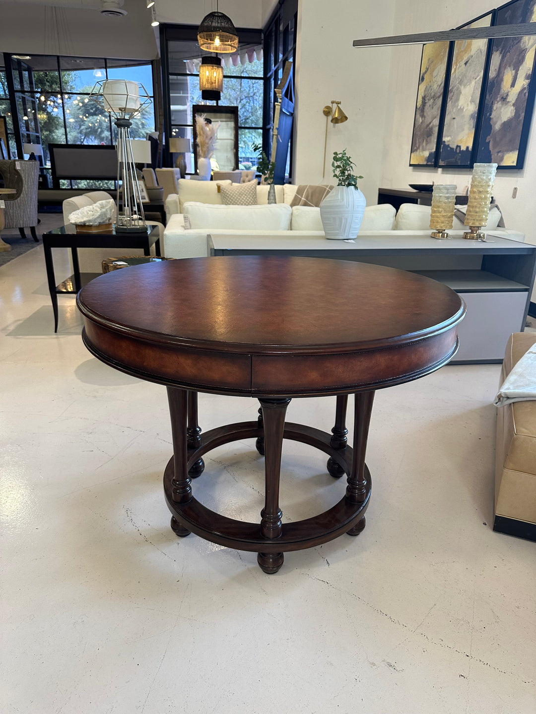 Ralph Lauren Leather Top Centre Table