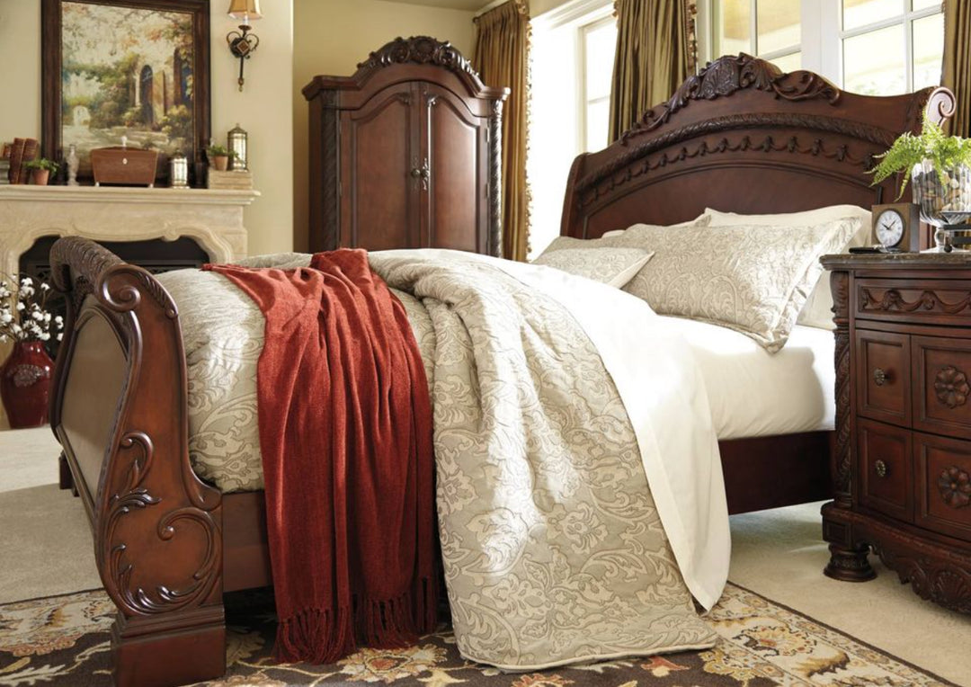 Ashley North Shore Sleigh King Bed