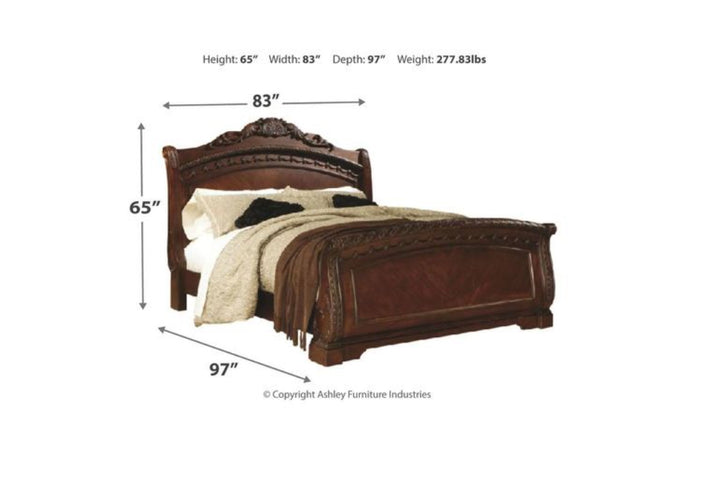 Ashley North Shore Sleigh King Bed