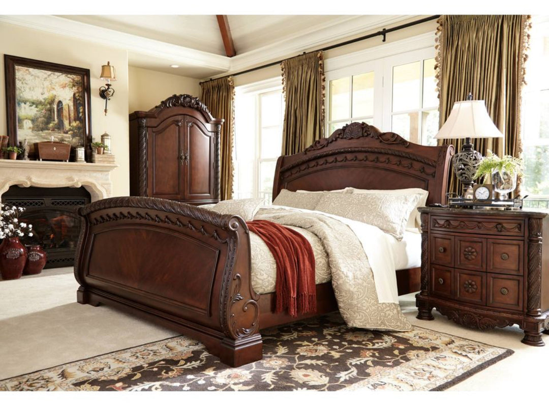 Ashley North Shore Sleigh King Bed