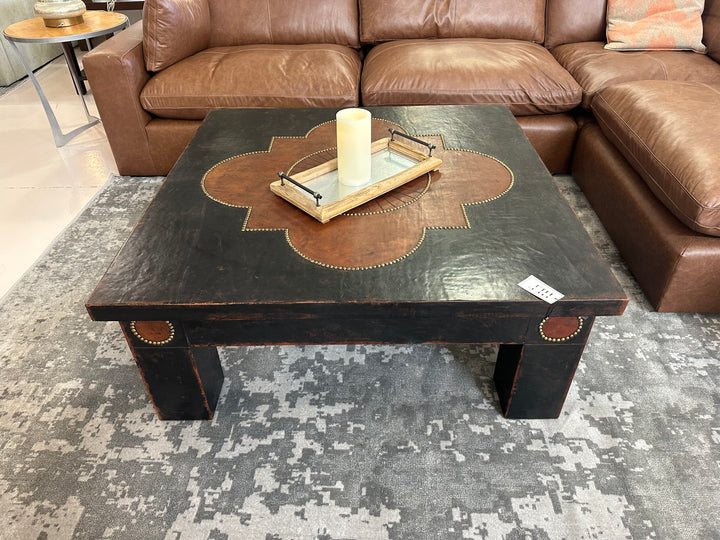 House of Mercier Leather Coffee Table