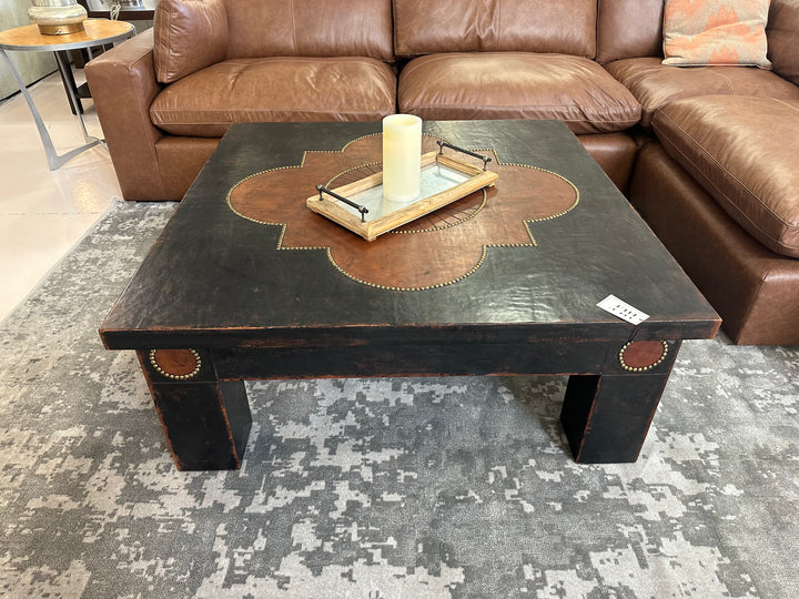 House of Mercier Leather Coffee Table