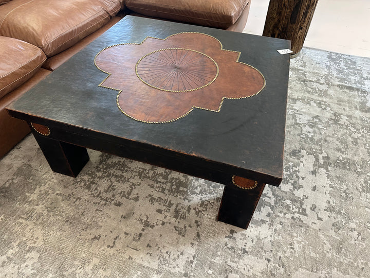 House of Mercier Leather Coffee Table