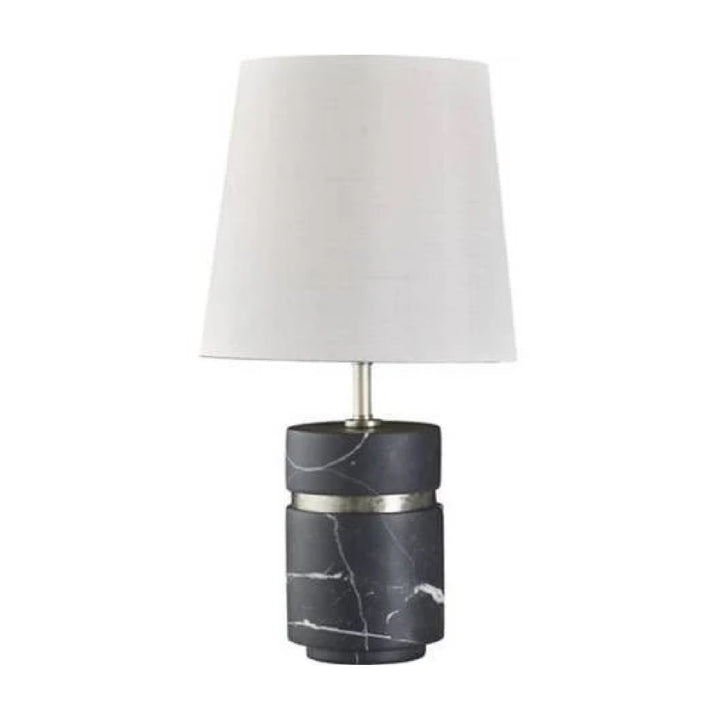 Kara Mann for Baker Petite Marble Table Lamp Black