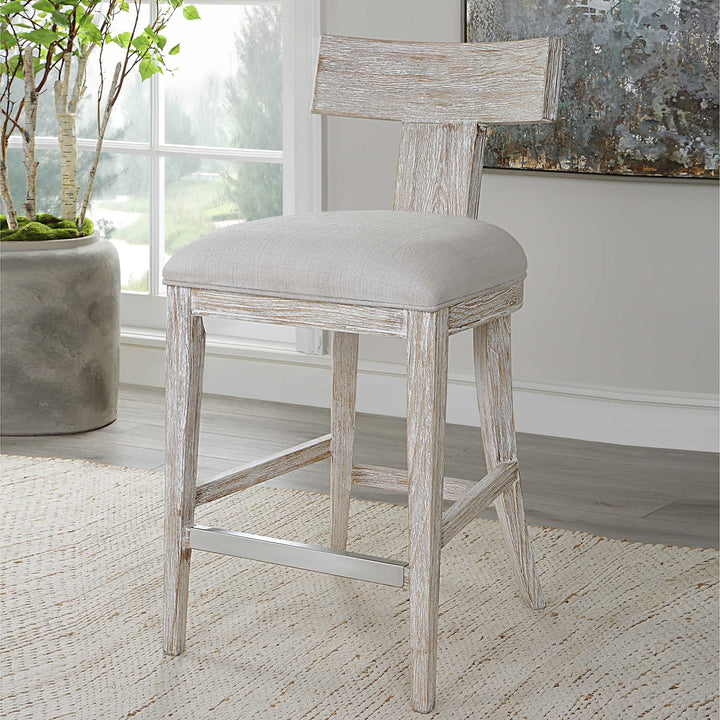 IDRIS COUNTER STOOL, WHITE