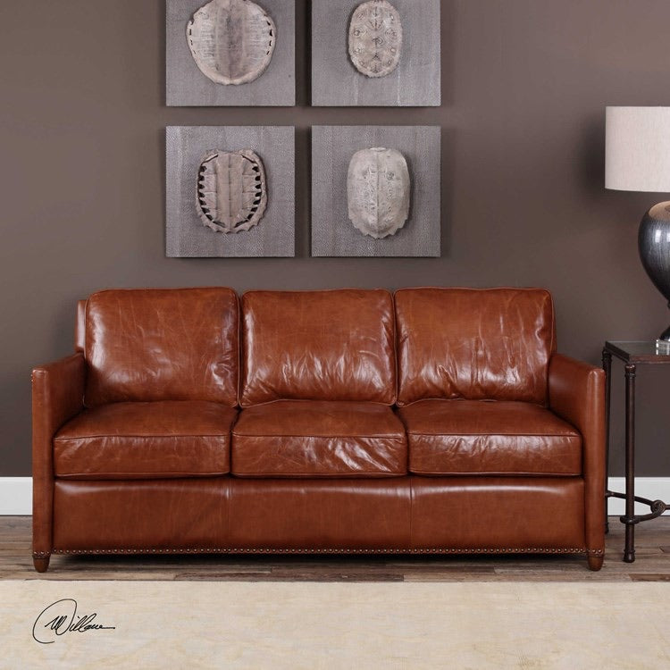 Roosevelt leather sofa