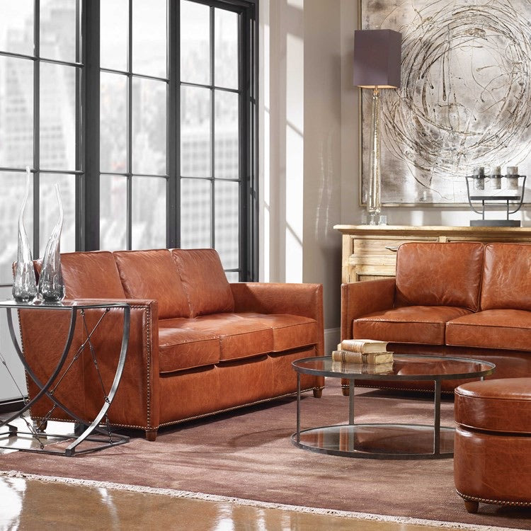 Roosevelt leather sofa