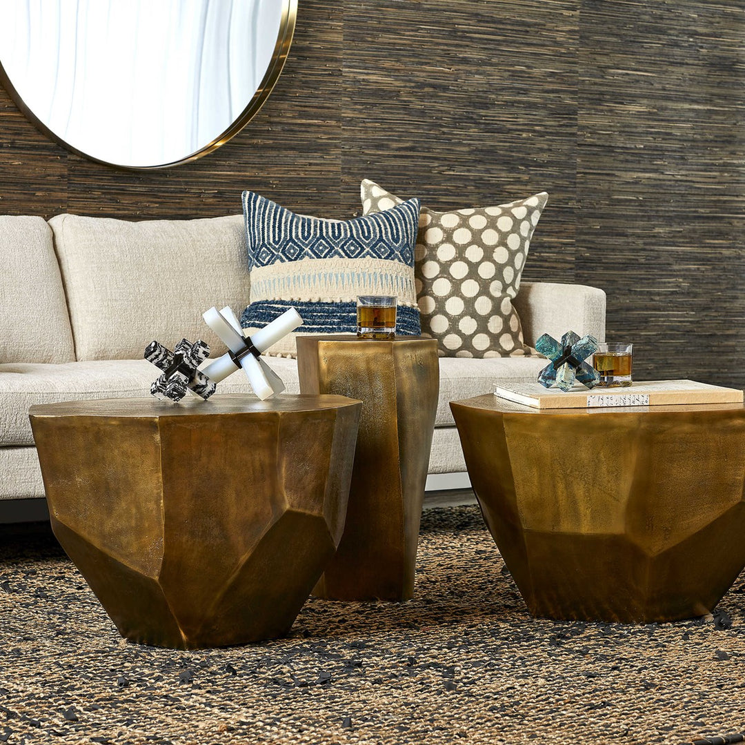 CATHENNA BRASS COFFEE TABLE